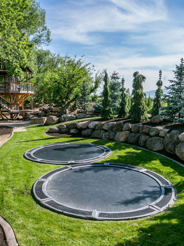 Innovative Back Garden Trampoline Designs