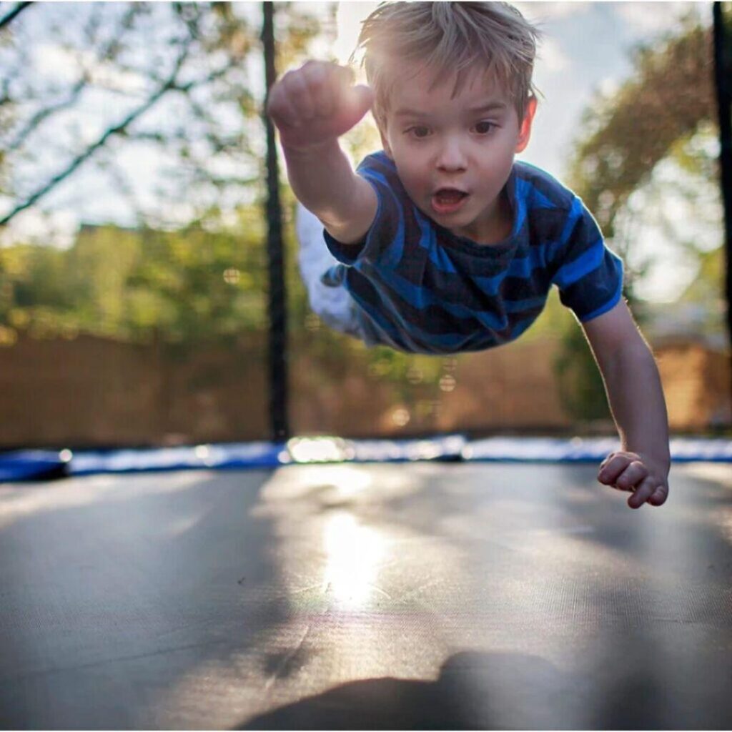 Young Children - trampoline