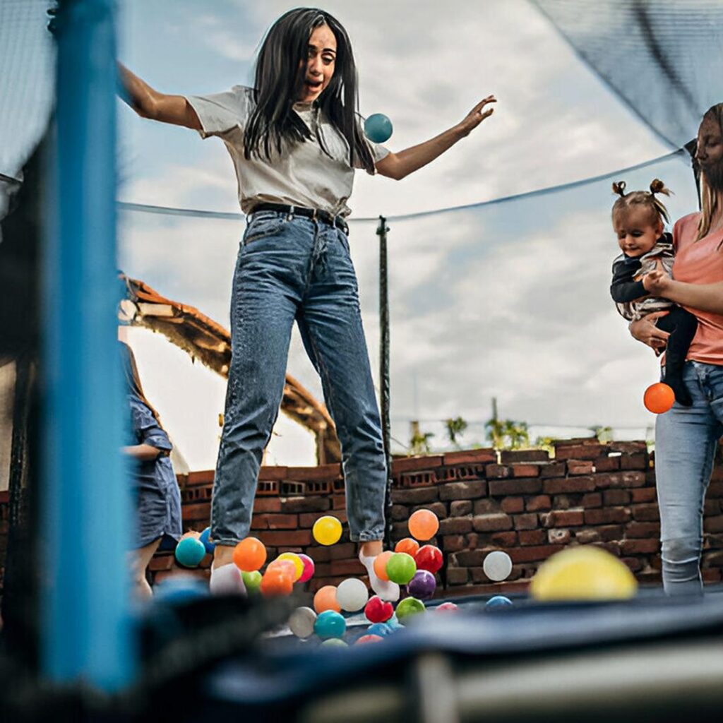 Practical Tips for Busy Moms - trampoline