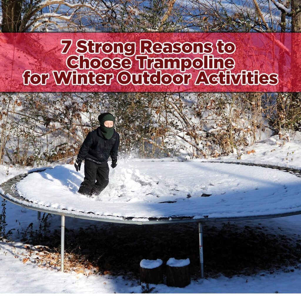 trampoline winter outdoor activities